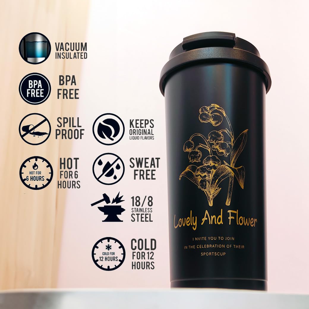 Rust Proof, Stainless Steel ( Pink ) Mug 500ml