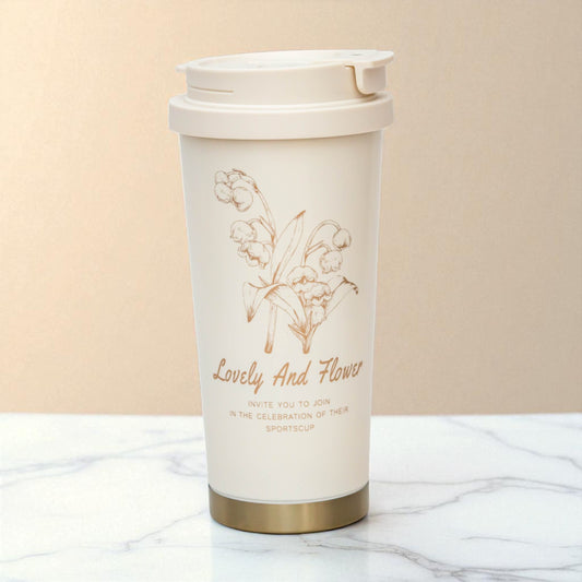 Rust Proof, Stainless Steel ( Begie ) Mug 500ml