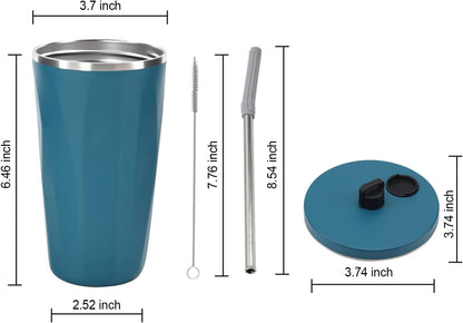 Stainless Steel Vacuum Flask with Straw