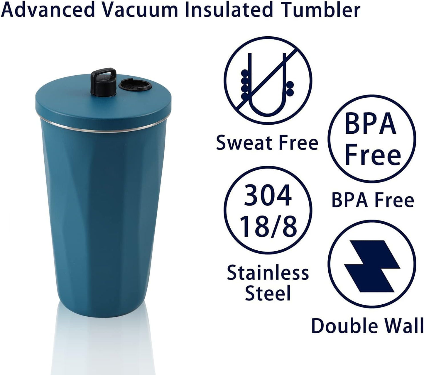 Stainless Steel Vacuum Flask with Straw