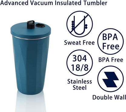 Stainless Steel Vacuum Flask with Straw