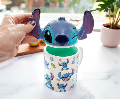 Disney Lilo & Stitch Ceramic Mug With Sculpted Topper