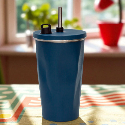 Stainless Steel Vacuum Flask with Straw