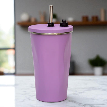 Stainless Steel Vacuum Flask with Straw