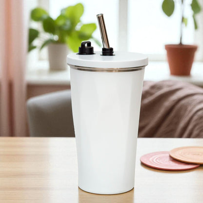 Stainless Steel Vacuum Flask with Straw