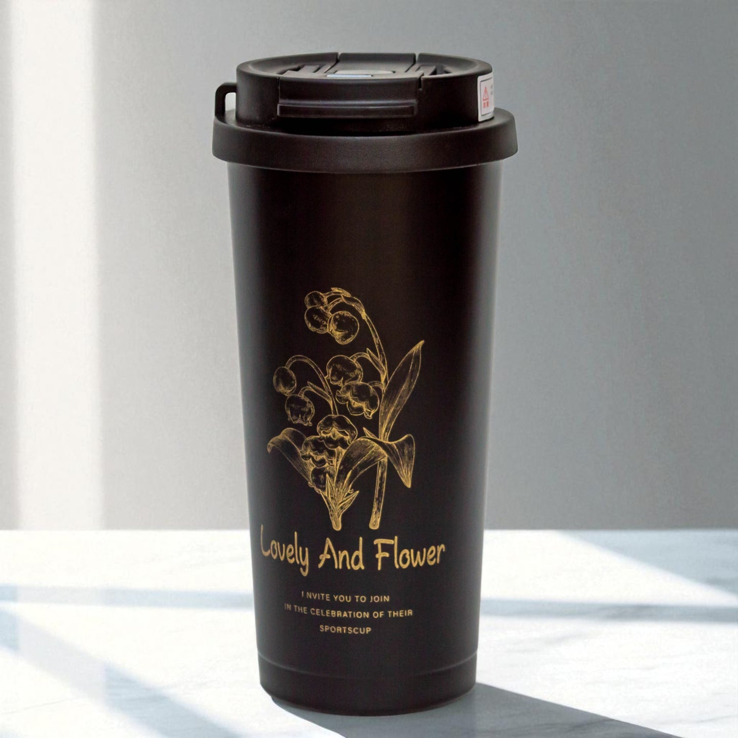 Rust Proof, Stainless Steel ( Black ) Mug 500ml