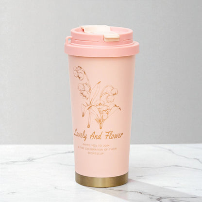 Rust Proof, Stainless Steel ( Pink ) Mug 500ml