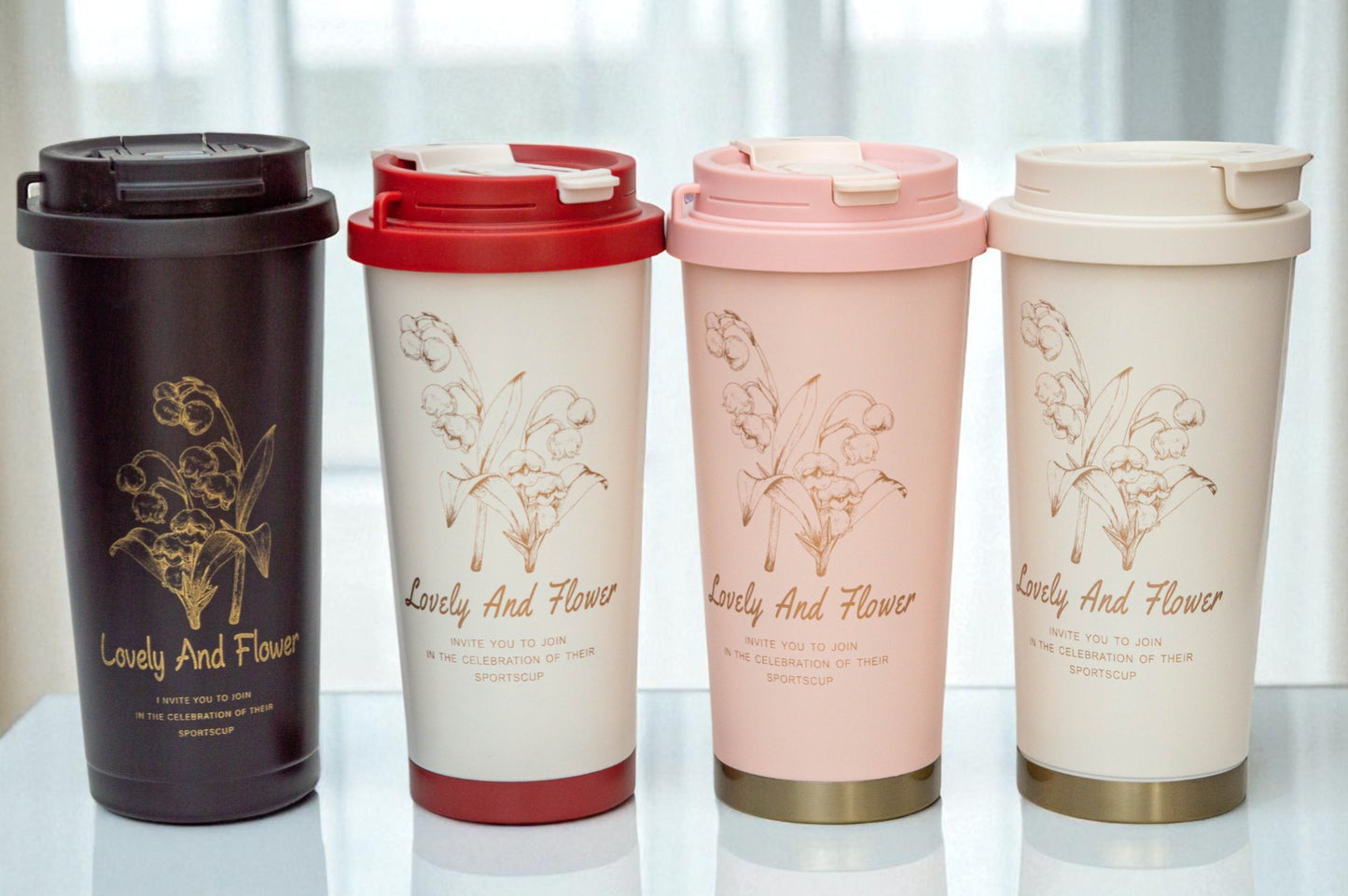 Rust Proof, Stainless Steel ( Pink ) Mug 500ml